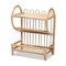 Baxton Studio Liora Modern Bohemian Natural Brown Finished Rattan 2-Tier Display Shelf 205-12684 - alternate 3